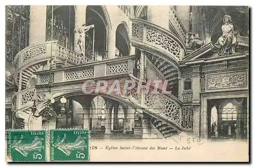 Cartes postales Paris Eglise Saint Etienne du Mont Le Jube