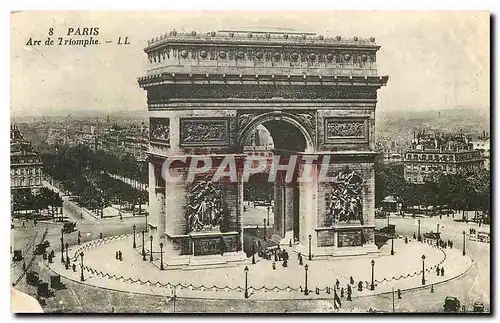 Cartes postales Paris L'Arc de Triomphe