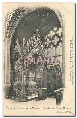 Cartes postales Eglise Saint Etienne du Mont Le Tombeau de Sainte Genevieve