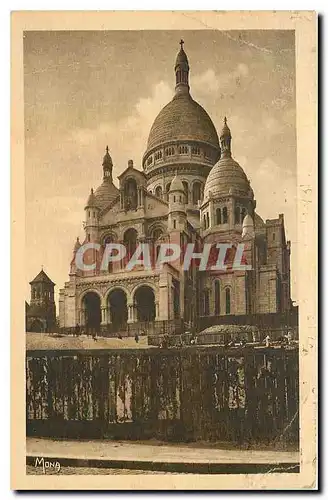 Ansichtskarte AK Les Petits tableaux de Paris La Basilique du Sacre Coeur de Montmartre