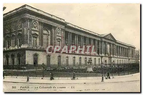 Cartes postales Paris La Colonnade du Louvre