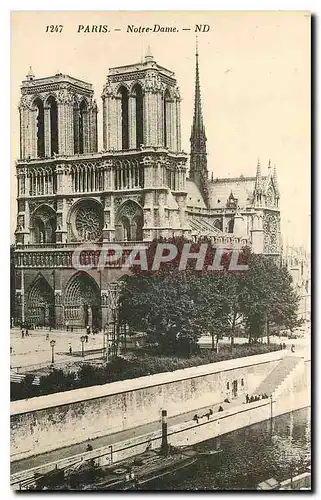 Cartes postales Paris Notre Dame Bateau