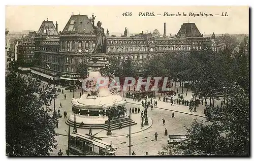 Cartes postales Paris Place de la Republique