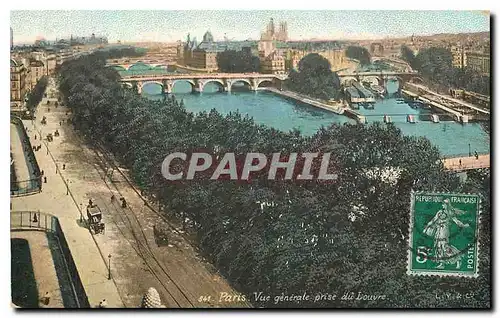 Ansichtskarte AK Paris Vue generale prise du Louvre