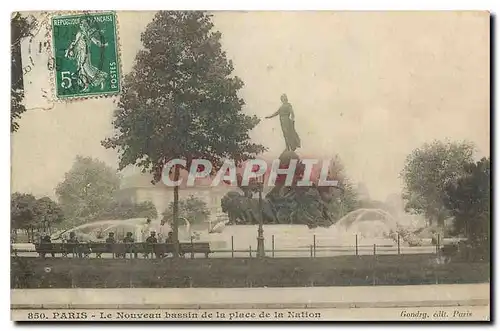 Ansichtskarte AK Paris Le Nouveau bassin de la place de la Nation