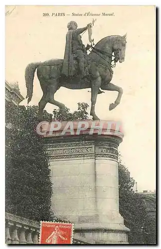 Ansichtskarte AK Paris Statue d'Etienne Marcel