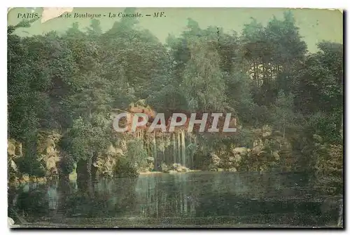 Cartes postales Paris Bois de boulogne la Cascade