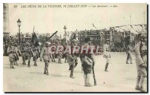 Cartes postales Les Fetes de la Victoire 14 Juillet 1919 Les Aviateurs Avion Aviation Militaria