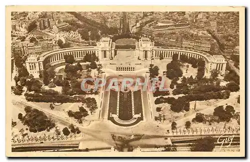 Ansichtskarte AK Paris et ses merveilles panorama sur le palais de Chaillot vue prise de la tour Eiffel