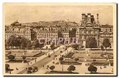 Ansichtskarte AK Paris et ses merveilles la butte Montmartre vue du Palais du Louvre