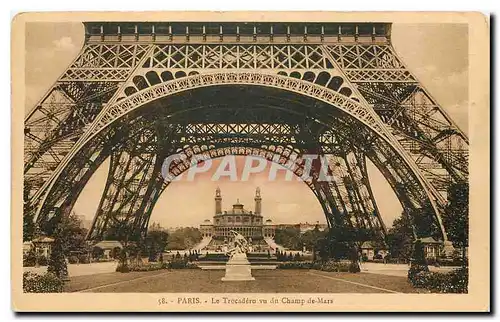 Ansichtskarte AK Paris le Trocadero vu du Champ de Mars