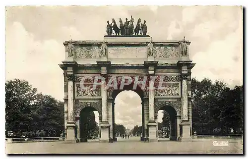 Moderne Karte Paris Arc de Triomphe du Carrousel