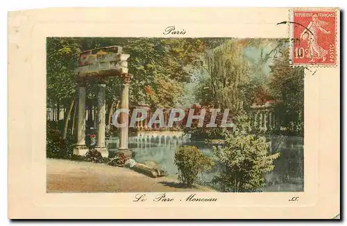 Cartes postales Paris le Parc Monceau