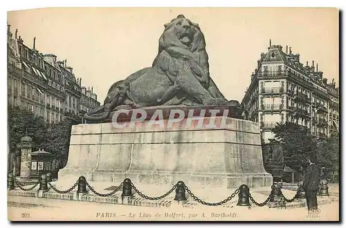 Cartes postales Paris le Lion de Belfort