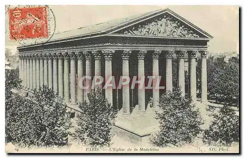 Cartes postales Paris L'Eglise de la Madeleine