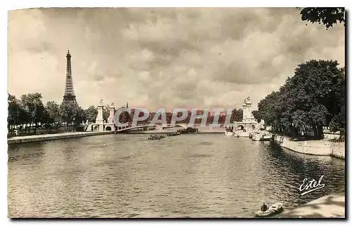 Ansichtskarte AK Paris La Seine et le pont Alexandre III