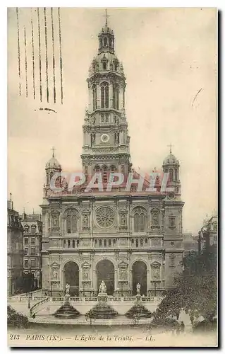 Ansichtskarte AK Paris l'eglise de la Trinite