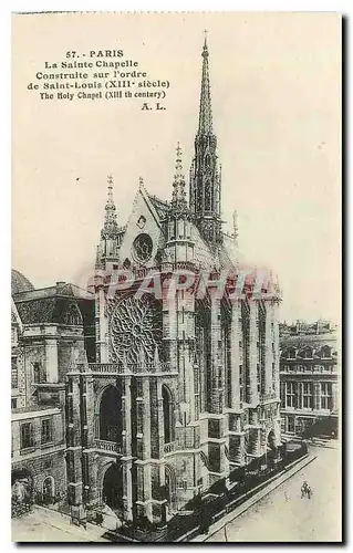 Ansichtskarte AK Paris la Sainte Chapelle construite sur l'ordre de Saint Louis XIII siecle