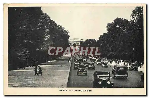 Cartes postales Paris l'Avenue Foch