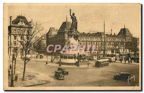 Ansichtskarte AK Paris en Flanant Place de la Republique