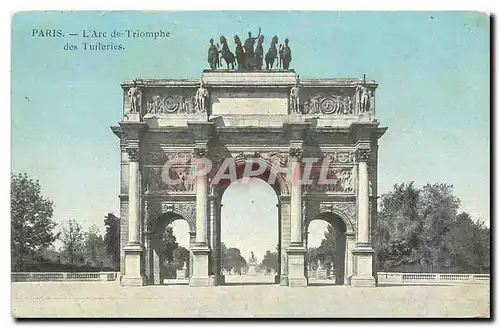 Cartes postales Paris l'Arc de Triomphe des Tuileries