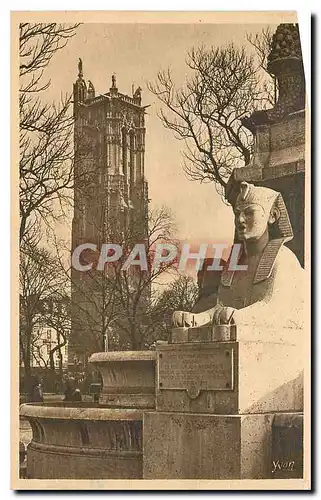 Ansichtskarte AK Paris en Flanant la Tour St jacques