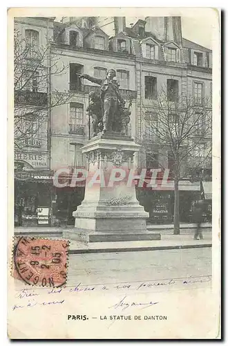 Cartes postales Paris la statue de Danton