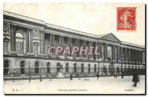 Ansichtskarte AK Paris Colonnades du Louvre