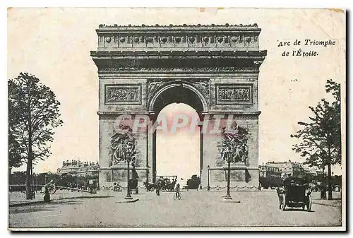 Cartes postales Paris Arc de Triomphe de l'Etoile