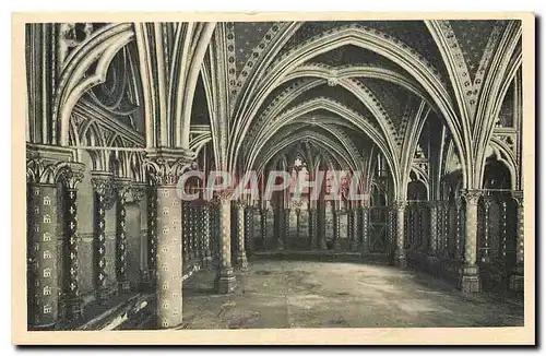 Ansichtskarte AK Paris la Sainte Chapelle Chapelle Basse