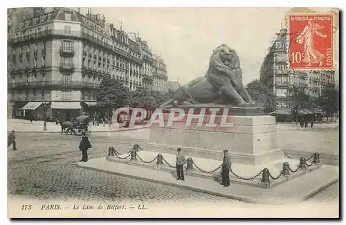 Cartes postales Paris le Lion de Belfort