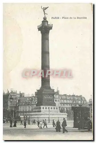 Cartes postales Paris Place de la Bastille