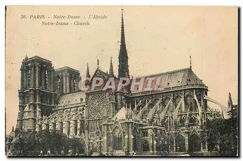 Cartes postales Paris Notre Dame l'Abside