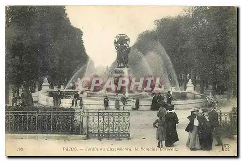 Ansichtskarte AK Paris Jardin du Luxembourg la Fontaine Carpeaux