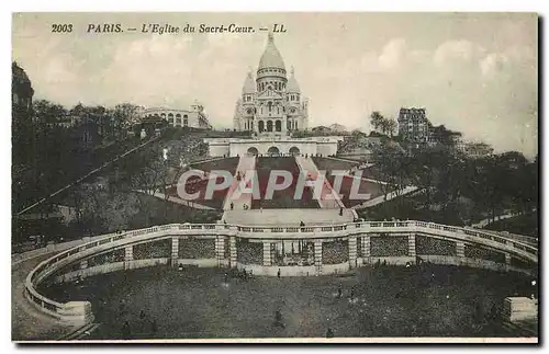 Cartes postales Paris l'eglise du Sacre Coeur