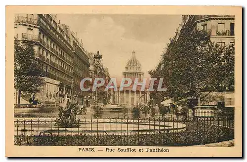 Cartes postales Paris Rue Soufflot et Pantheon