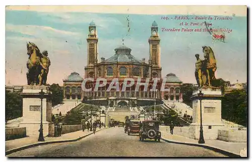 Ansichtskarte AK Paris Palais du Trocadero et le Pont d'Iena