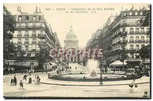 Cartes postales Paris Perspective de la Rue Soufflot et du Pantheon