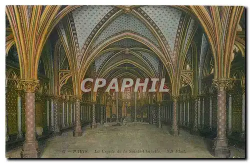 Ansichtskarte AK Paris la Crypte de la Sainte Chapelle