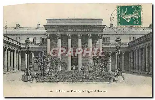 Cartes postales Paris Cour de la Legion d'Honneur