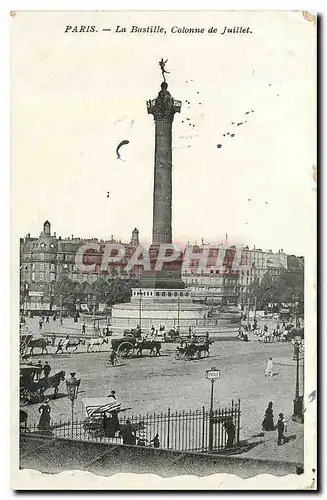 Cartes postales Paris la Bastille colonne de Juillet