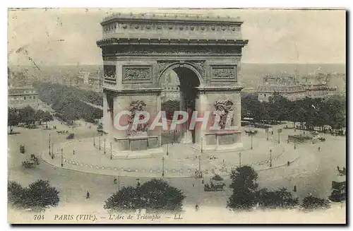 Ansichtskarte AK Paris VIII l'Arc de Triomphe