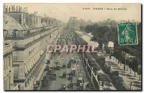 Cartes postales Paris Rue de Rivoli