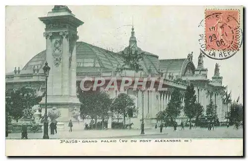 Ansichtskarte AK Paris Grand Palais vu du Pont Alexandre III