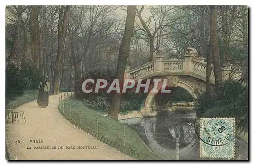 Cartes postales Paris la Passerelle du Parc Montceau