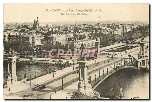 Cartes postales Paris le Pont Alexandre III