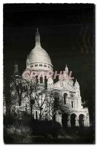 Ansichtskarte AK Paris la Nuit le sacre Coeur