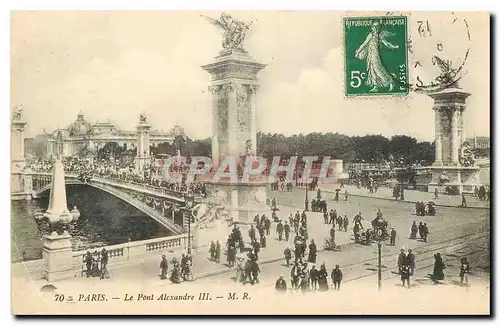 Cartes postales Paris le Pont Alexandre III