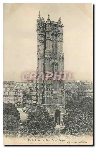 Cartes postales Paris la Tour Saint Jacques