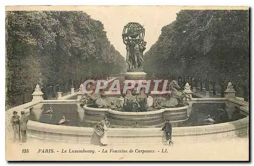 Cartes postales Paris le Luxembourg la Fontaine de Carpeaux